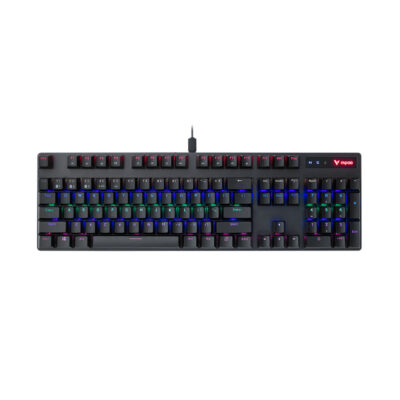 Клавиатура Rapoo V500PRO-87, Игровая, USB, 2.4 Ггц, Bluetooth 5.0, Кол-во стандартных клавиш 87, RGB, Алюминий, Анг/Рус, Водонепроницаемый корпус, Черный