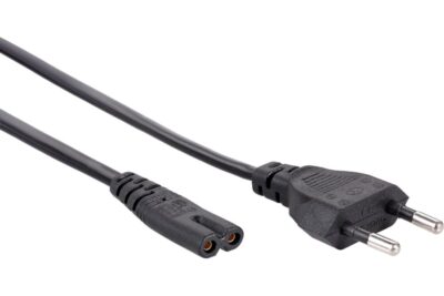 Кабель NONAME, для блока питания, 2PIN IEC-C7, 1.5м, черный