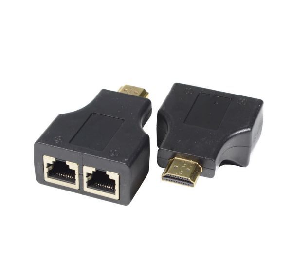 Адаптер NONAME, для удлинения HDMI через UTP-кабель Cat5e/Cat6, до 30м