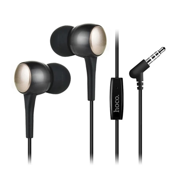 Наушники с микрофоном HOCO M19 Drumbeat, провобдные. внутриканальные, 3.5mm Audio Jack