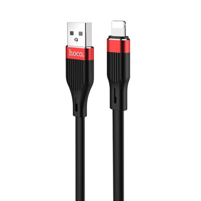 Кабель HOCO U72, USB to Lightning, 2.4A, 1.2м, черный