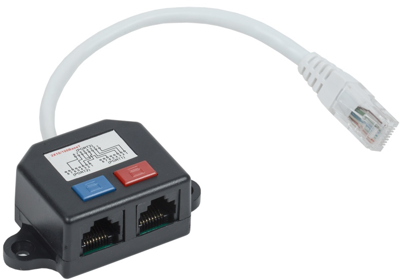 Адаптер ITK CS7-1C5EU-Y2, 1хRJ45 to 2xRJ45, UTP, cat5Е