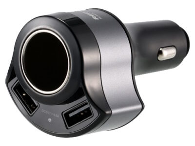 Блок питания REMAX RCC218, автомобильный (в прикуриватель), 2 порта USB, 5V 4.8A, чёрный