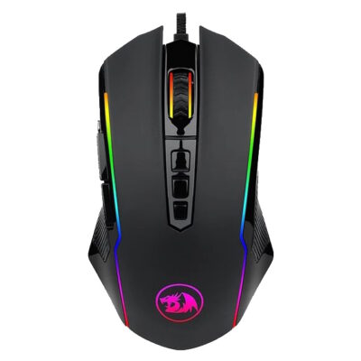 Мышь проводная игровая Redragon Ranger M910-K DPI: max8000, 9 кнопок, RGB подсветка, черная