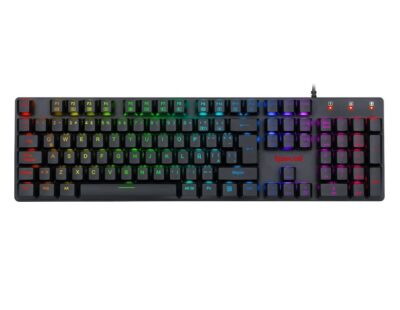 Клавиатура игровая проводная механическая Redragon Shrapnel K589 (104 кл, Red switch, RGB подсветка, черная)
