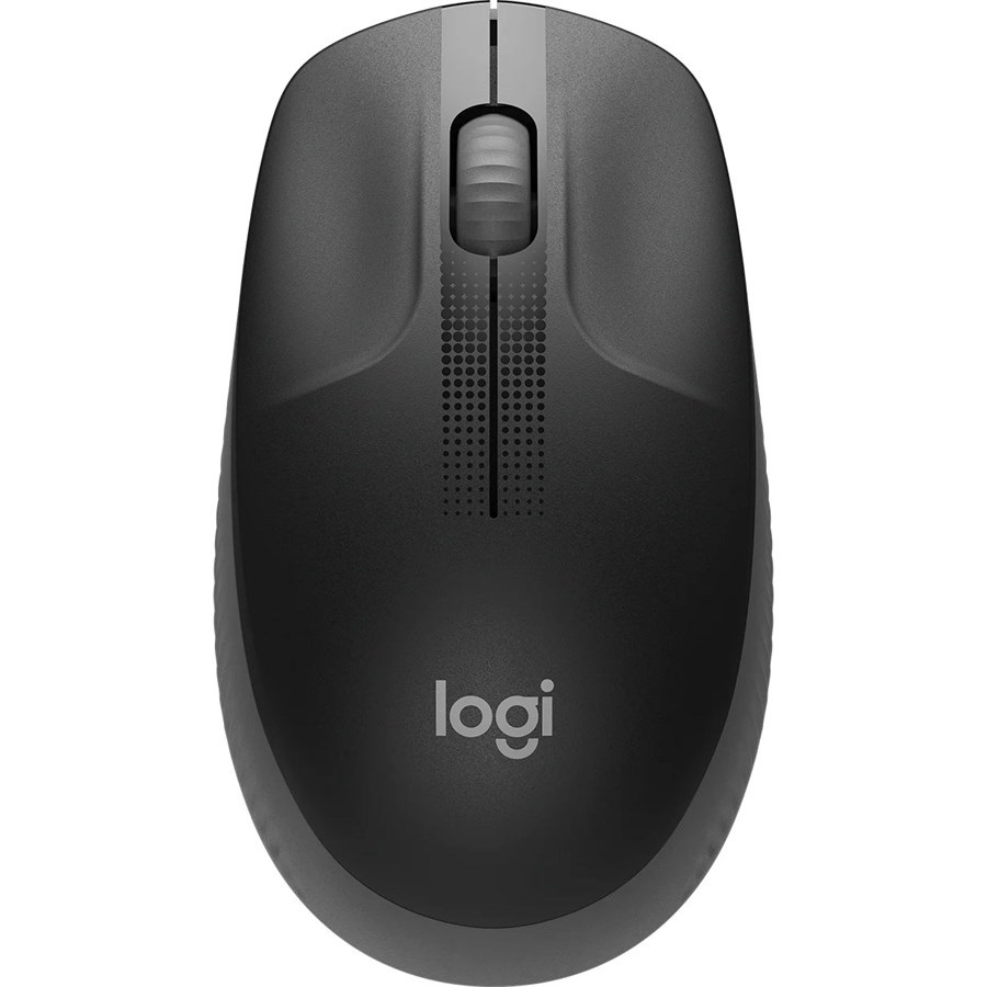 Мышь Logitech M191 910-005922, беспроводная, Full-size, 2.4GHZ, MID GREY