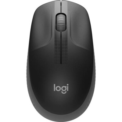 Мышь Logitech M191 910-005922, беспроводная, Full-size, 2.4GHZ, MID GREY