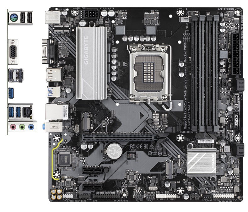 MB LGA1700 GIGABYTE B760M D3HP DDR4,4xDDR4,12xUSB,4xSATAIII,mATX,M.2,PCIe16x, 2PCIe1x,VGA,HDMI,DP