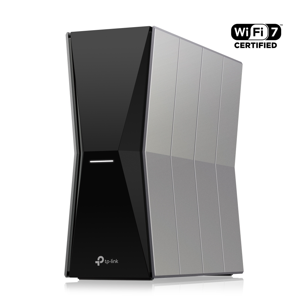 Маршрутизатор TP-Link Archer BE805 Tri-band Wi-Fi 7, 11520Mb/s 6GHz.+5760Mb/s 5GHz+1376Mb/s 2.4GHz .4xLAN 10 Gb/s, 2xUSB3.0