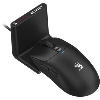 A4TECH BLOODY R72 ULTRA DUO WAVELINK DUAL WIRELESS 20000CPI GAMING MOUSE 2.4GHz / USB DOCK BLACK