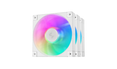 Cooler for PSU/CASE DEEPCOOL FD12 WH(3 IN 1 SET) ARGB PWM HDB WHITE 500-2050rpm 120mm