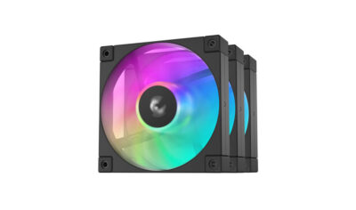 Cooler for PSU/CASE DEEPCOOL FD12(3 IN 1 SET) ARGB PWM HDB BLACK 500-2050rpm 120mm