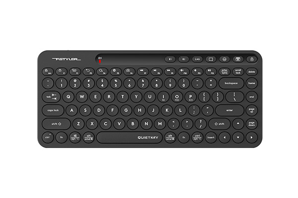 A4TECH FSTYLER FBK36C AS BLUETOOTH+2.4G WIRELESS RECHARGEABLE KEYBOARD USB BLACK US+RUSSIAN