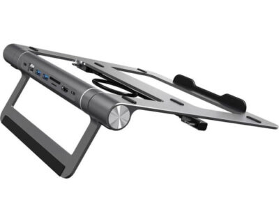 Подставка под ноутбук Wiwu A821CH, кабель USB Type-C - Type-C, с Dock-станцией: USB Type-C Power Delivery, RJ-45, USB 3.0*2, TF/SD, HDMI, USB Type-C