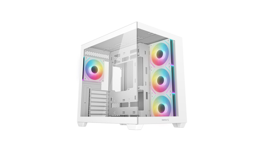 DEEPCOOL ATX CG530 4F WH WHITE w/o PSU USB3.0×2、USB2.0×1 Front, Type-C, 120mm*4 ARGB fans