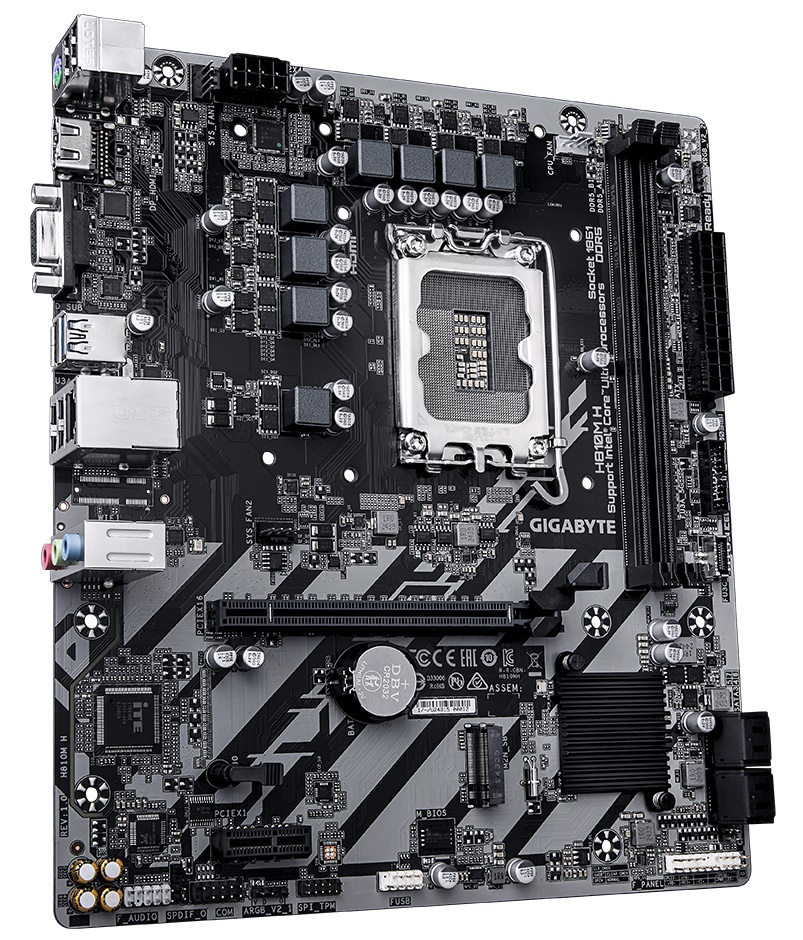 MB LGA1851 GIGABYTE H810M H,2xDDR5,9xUSB,mATX,1xM.2, 4xSATA, 1PCIe16x, 1PCIe1x, HDMI,VGA