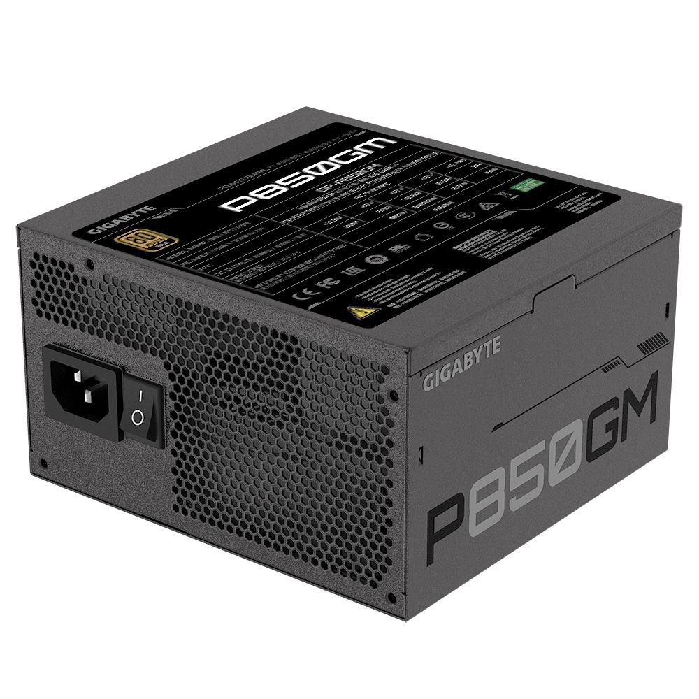 Power Unit GIGABYTE GP-P850GM 850W 80 PLUS GOLD certified 100-240V ATX