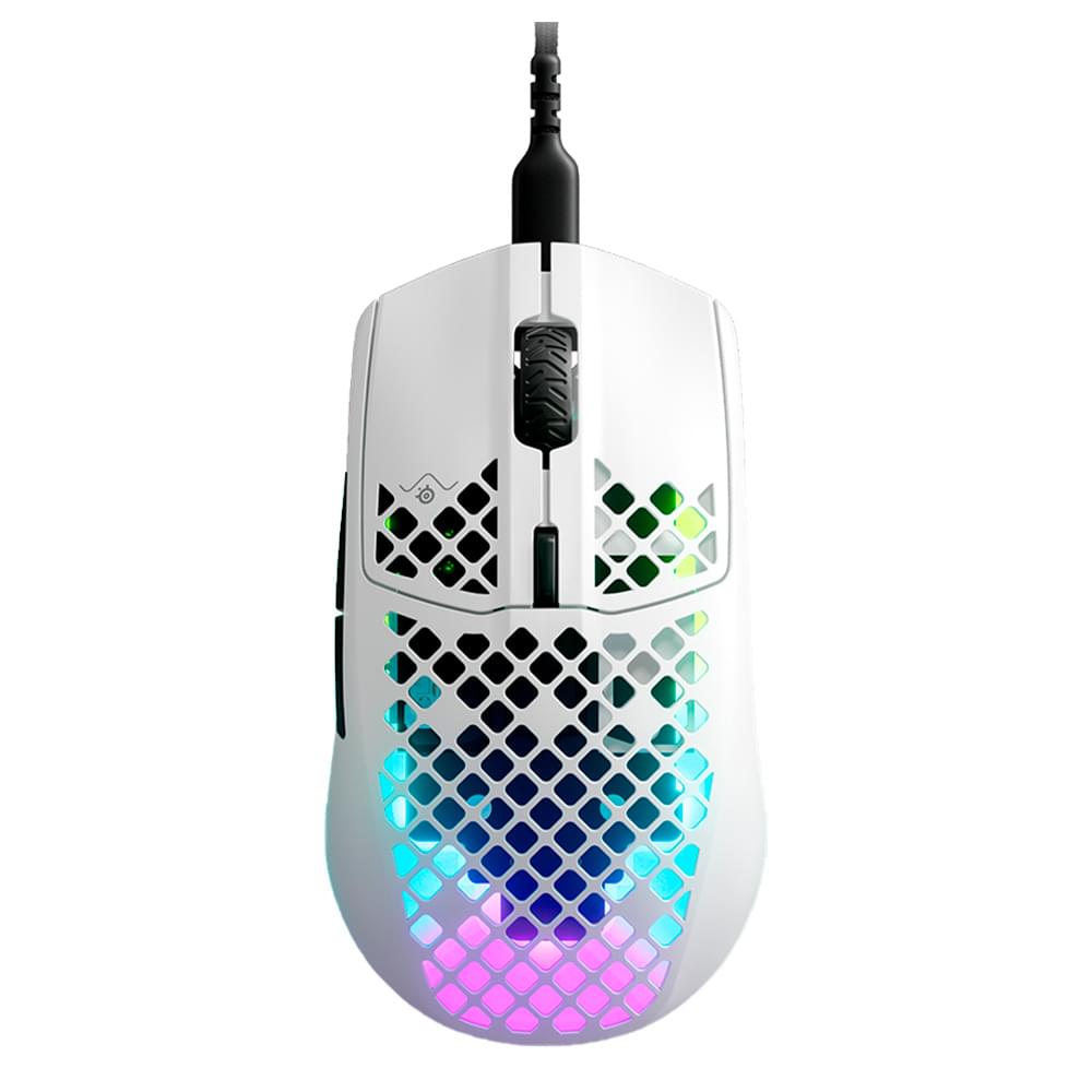 SteelSeries Aerox 3 Snow Gaming Mouse, 8500cpi 6 button,USB,WHITE