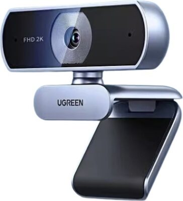 Веб-камера UGREEN CM717 (2K@30hz, Built-in 2 Mics, 80°(diagonal)/ 72°(horizontal), Lens Pixel: 400W, cable 2m, Plag&Play, black) 25442