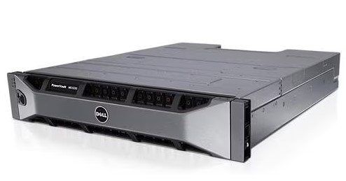 Б/у Система хранения данных Dell PowerVault MD3220 External SAS RAID 24x2.5 in Bays Array with DUAL Controllers (4 Ports PowerEdger Controller) no HDD (up to 24x2.5 HotPlug HDD) 2x600W 2xSAS 2U