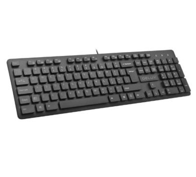 Delux K6888U wired keyboard black USB RUS+KG