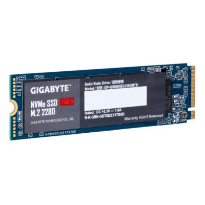 SSD GIGABYTE GP-GSM2NE3256GNTD 256GB M.2 2280 PCIe NVME Gen3x4 Read / Write: 1700/1100MB