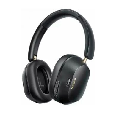 Наушники беспроводные UGREEN HP203 (BT5.4, 600 мАч, 75 ч работы,ANC+4 микрофона,40 мм динамики,32 Ом, мет/пласт/эко-кожа) черные 35757