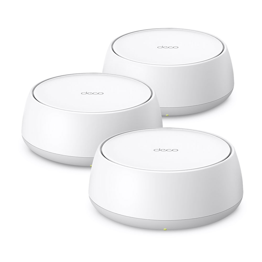 Беспроводная MESH-система Wi-Fi TP-Link Deco BE25 (3-pack) MU-MIMO Wi-Fi 7, 802.11be/ax/ac/n/a 5 ГГц, 802.11be/ax/n/b/g 2,4 ГГц, 2 порта 2.5 Гбит/с, Режим роутера, Режим точки доступа