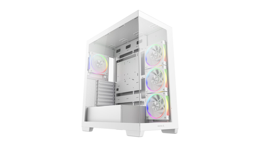 DEEPCOOL ATX CG580 4F V2 WH WHITE w/o PSU USB3.0×2 Front , Type-C + 120mm*3 fans