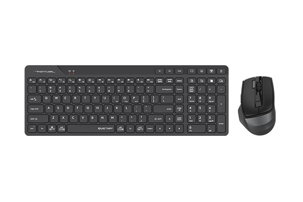A4TECH FSTYLER FB2800C Air2(FBK27C+FB45CS Air2) BT+2.4G KEYBOARD + MOUSE COMBO SET BLACK US+RU