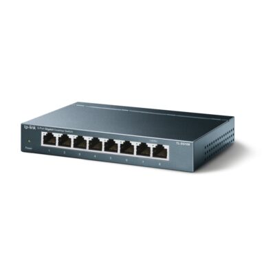 Коммутатор TP-Link TL-SG108, Настольный, 8 портов 10/100/1000М, Корпус металл