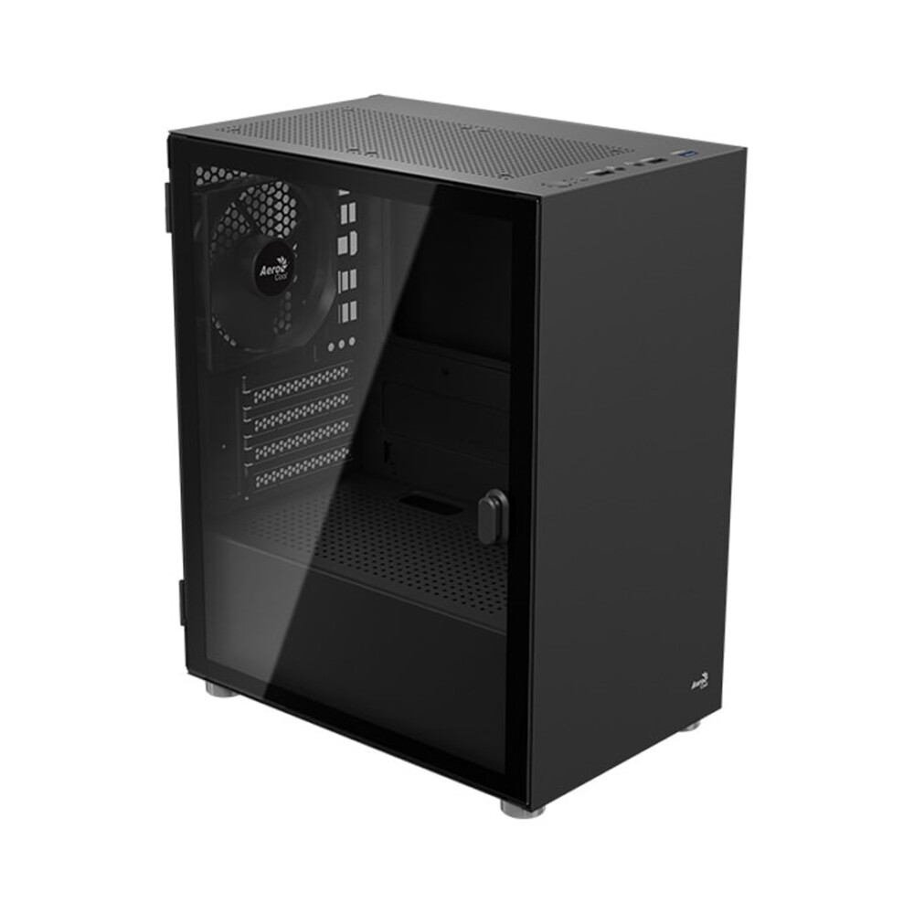Компьютерный корпус Aerocool CS-111-G-BK-v1, Micro ATX/mini-ITX, USB 3.0/2*2.0, HD-Audio+Mic, Кулер 120мм, Высота процессорного кулера 160 мм, Длина VGA до 305мм, 2*3.5"/2*2.5", 387x212x320мм, Без Б/П, Чёрный