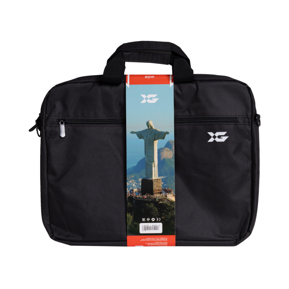 Сумка для ноутбука XG Rio 15.6" (XGNB-101B), 15.6", Лёгкая, Внешнее отделение на молнии, 1 внутреннее отделение, Полиэстер, Чёрный