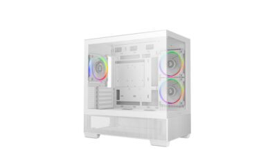 DEEPCOOL MATX CG380 3F WH WHITE w/o PSU USB3.0×2 Front , Type-C + 120mm*3 ARGB fans