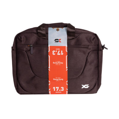 Сумка для ноутбука XG Hong Kong 17.3" (XGB-640-17.3), 17.3", Лёгкая, Усиленные ручки, Внешнее отделение на молнии, 2 внутренних отделения, Уплотнённые стенки, Полиэстер, Коричневый