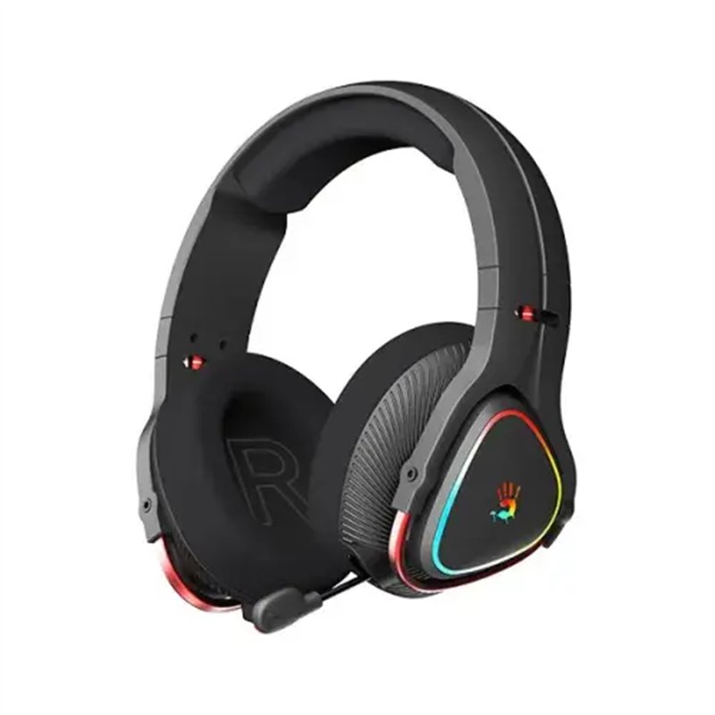 Наушники с микрофоном A4Tech BLOODY MR720 RGB WIRELESS 2.4G+BT V5.3 GAMING 7.1 BLACK