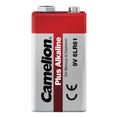 Батарейка CAMELION 6LR61-BP1, Plus Alkaline, 6F22 (крона), 9V, 680 mAh
