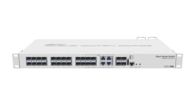 Коммутатор MikroTik CRS328-4C-20S-4S+RM, 16MB FLASH, 4xCombo (GbE/SFP), 20xSFP, 4xSFP+, RouterOS v5/SwitchOS