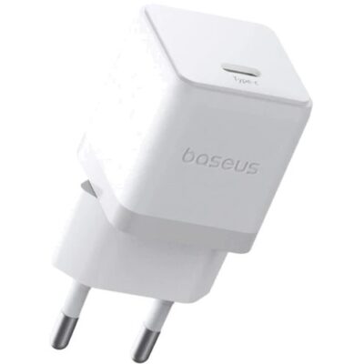 Блок питания Baseus Palm (P10111602213-00), 20W, 1 порт Type-C, PD3.0+QC3.0, белый