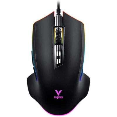 Компьютерная мышь Rapoo V20 Pro, Игровая, Оптическая, Проводная, 3000 dpi, Длина кабеля 1,8 метра, LED подсветка, Чёрный
