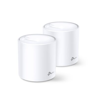 Беспроводная MESH-система Wi-Fi TP-Link Deco X20 (2-pack), MU-MIMO, Wi-Fi 6, 802.11ax/ac/n/a 5 ГГц, IEEE 802.11ax/n/b/g 2,4 ГГц, 2 гигабитных порта, Режим роутера, Режим точки доступа