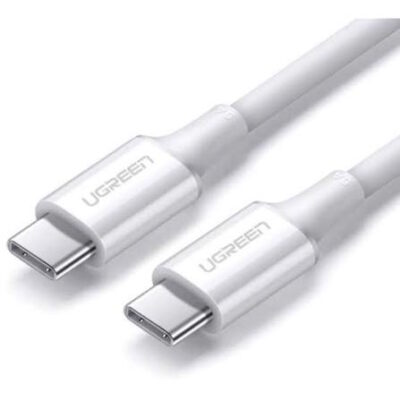 Кабель UGREEN US300 60551, Type-C to Type-C, 1м, 5A, белый