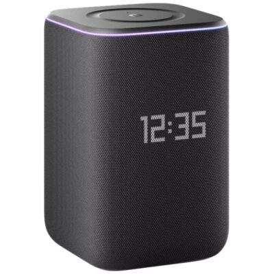 Умная колонка Яндекс YNDX-00060BLK, Яндекс Станция 3 с Zigbee, 50Вт, (2х низкочастотный динамик 46х80 мм, 3х широкополосный динамик 32 мм, 2х пассивный излучатель 62х100 мм), 6 микрофонов, 65–20 000 Гц, Детектор шума, Wi-Fi (2,4–5 ГГц), Bluetooth 5.0, Черный