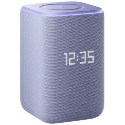 Умная колонка Яндекс YNDX-00060PPL, Яндекс Станция 3 с Zigbee, 50Вт, (2х низкочастотный динамик 46х80 мм, 3х широкополосный динамик 32 мм, 2х пассивный излучатель 62х100 мм), 6 микрофонов, 65–20 000 Гц, Детектор шума, Wi-Fi (2,4–5 ГГц), Bluetooth 5.0, Фиолетовый