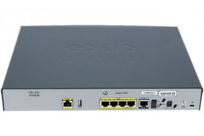 Б/у Маршрутизатор Cisco C881-K9, 1xWAN FE, 4xLAN FE, 2xPoE, 256MB RAM / 128MB Flash, USB, Console RJ-45